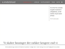 Tablet Screenshot of lindeblad.dk